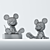 3D Mickey Mouse Model for Vray 3D model small image 2