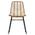 Chevron Rattan Dining Chair 80cm 3D model small image 2