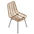 Chevron Rattan Dining Chair 80cm 3D model small image 5